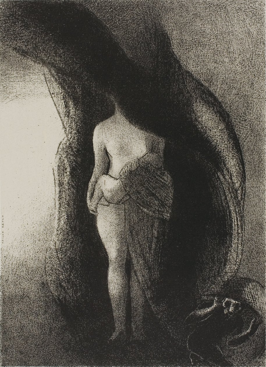 Io sono ancora la grande Iside! Nessuno ha mai sollevato il mio velo!, tavola 16 di 24 da Odilon Redon