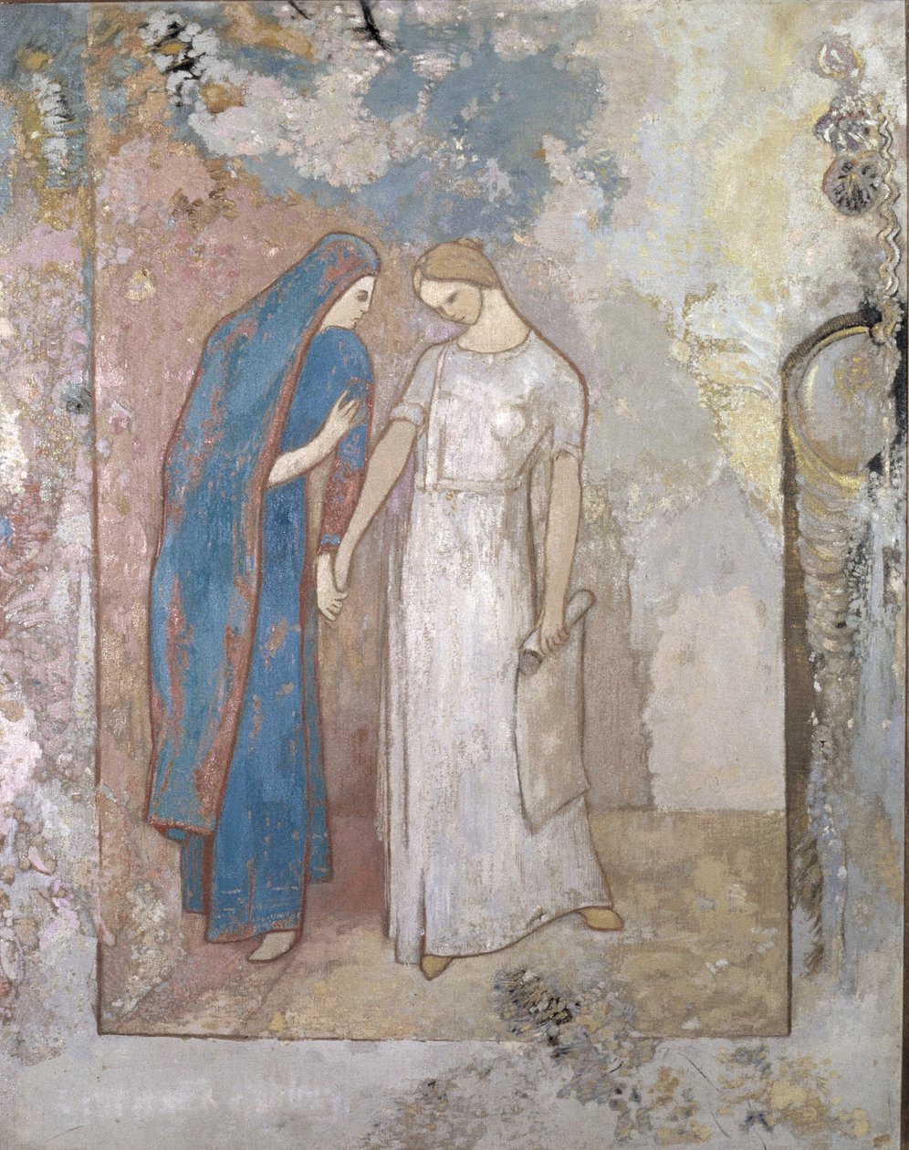 Iniziazione allo studio - Due giovani signore, c.1905 da Odilon Redon