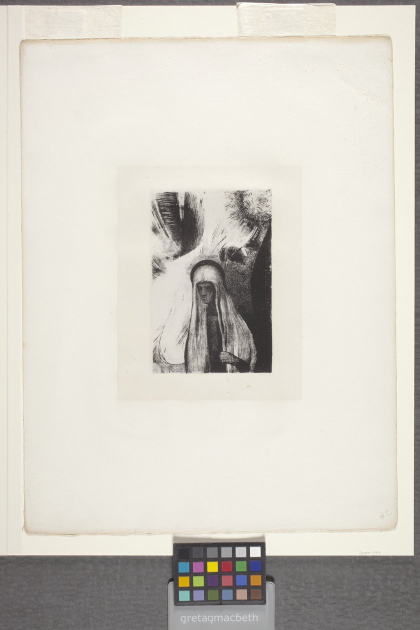 La vecchia: "Cosa temi?" da Odilon Redon