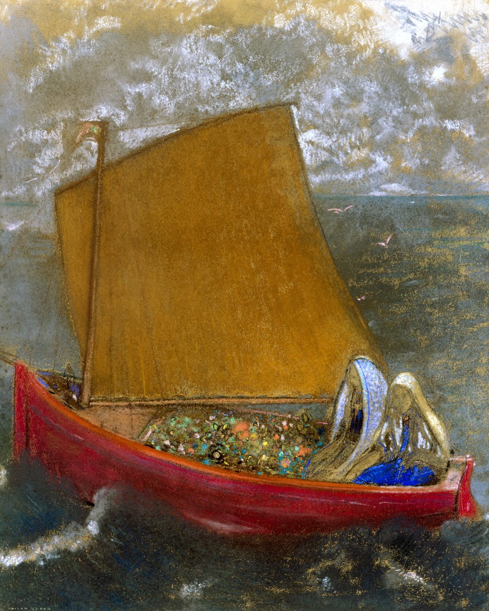 La Vela Gialla (The Yellow Sail) da Odilon Redon