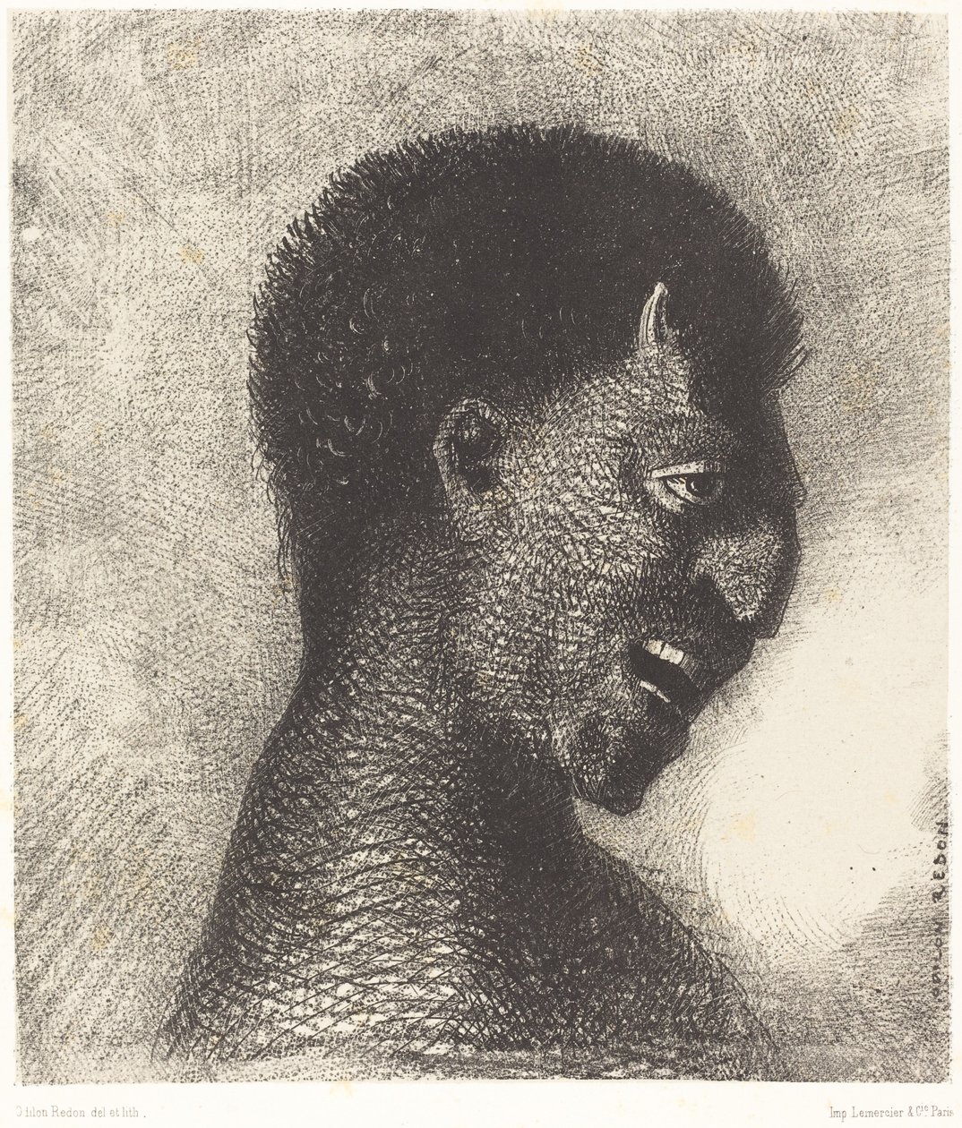 Il satiro con il sorriso cinico da Odilon Redon