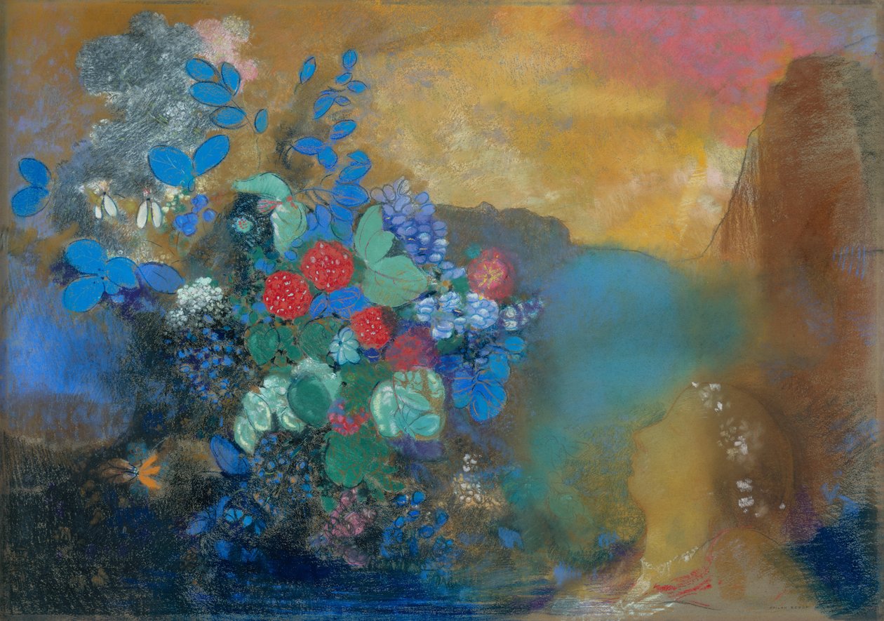 Ofelia tra i fiori, c.1905-8 da Odilon Redon