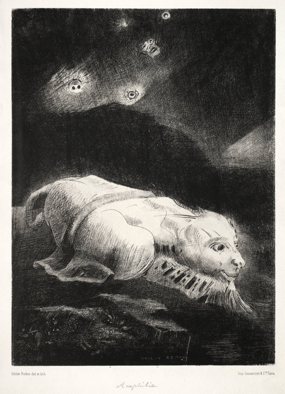 Origini: Quando la vita si risvegliava nelle profondità della materia oscura, 1883 da Odilon Redon