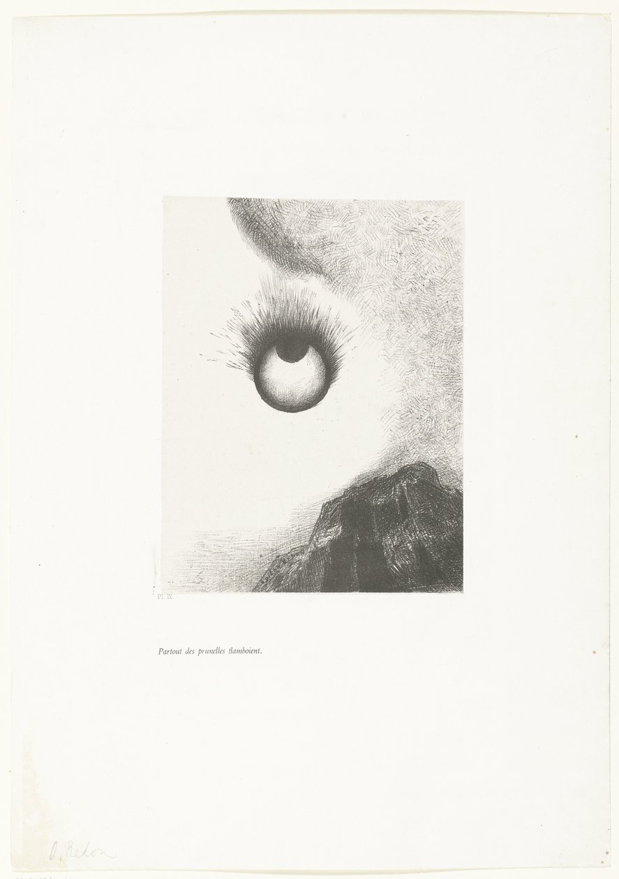 Ovunque occhi fiammeggianti da Odilon Redon