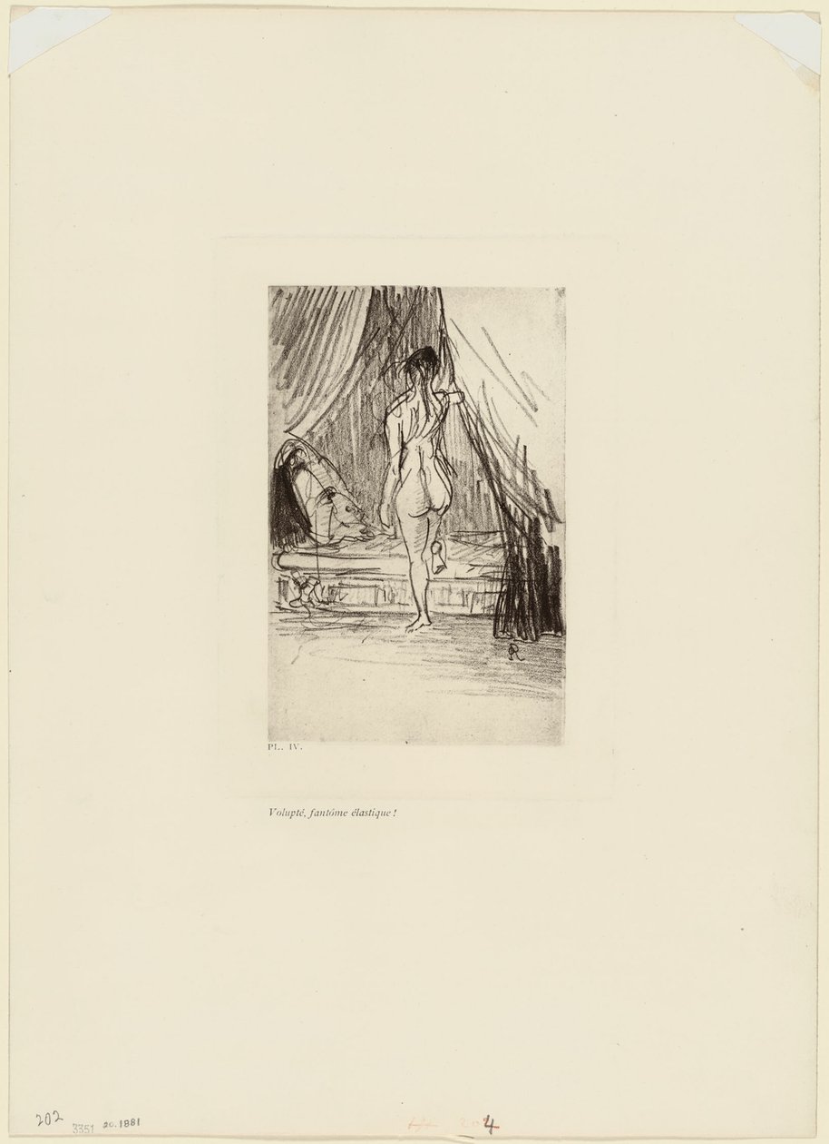 Piacere, Fantasma Elastico!, tavola 5 di 9 da Odilon Redon