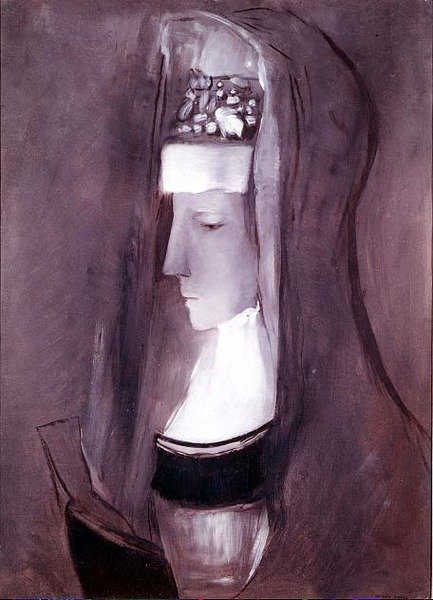 Profilo di una donna bretone da Odilon Redon