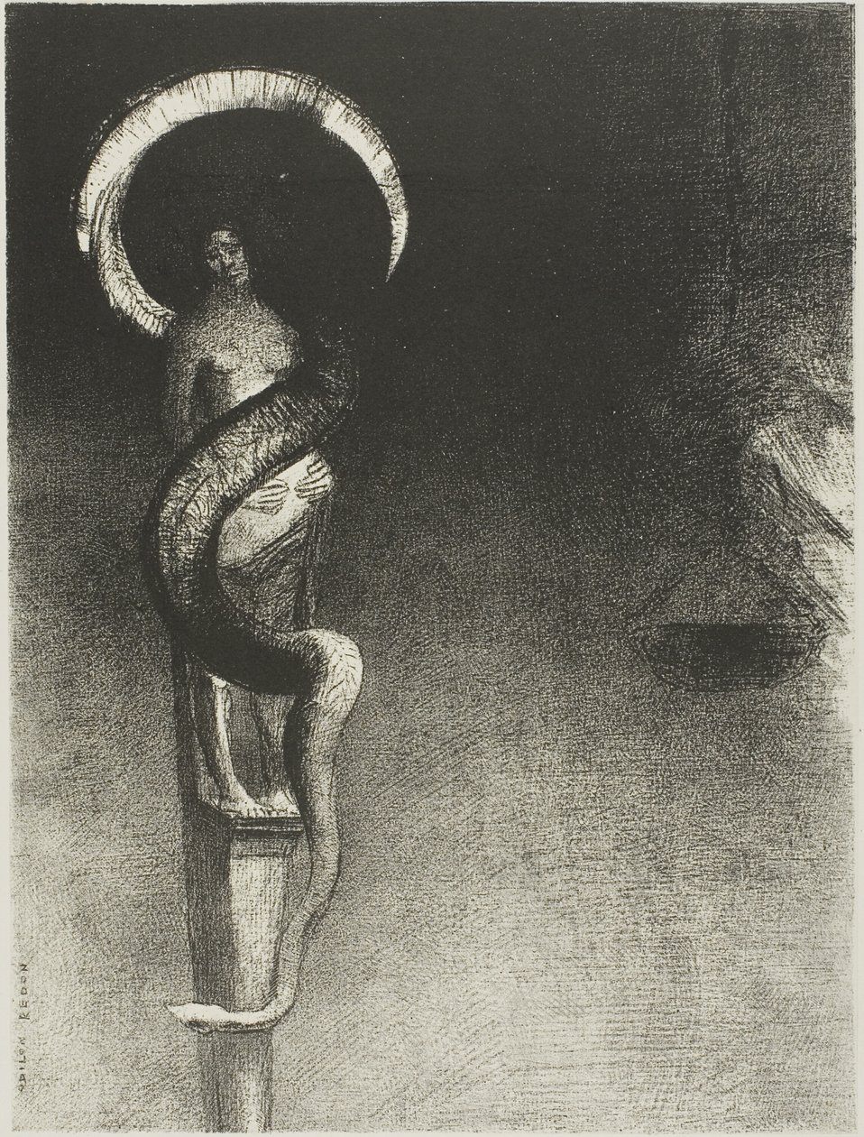 Aureola di serpente da Odilon Redon