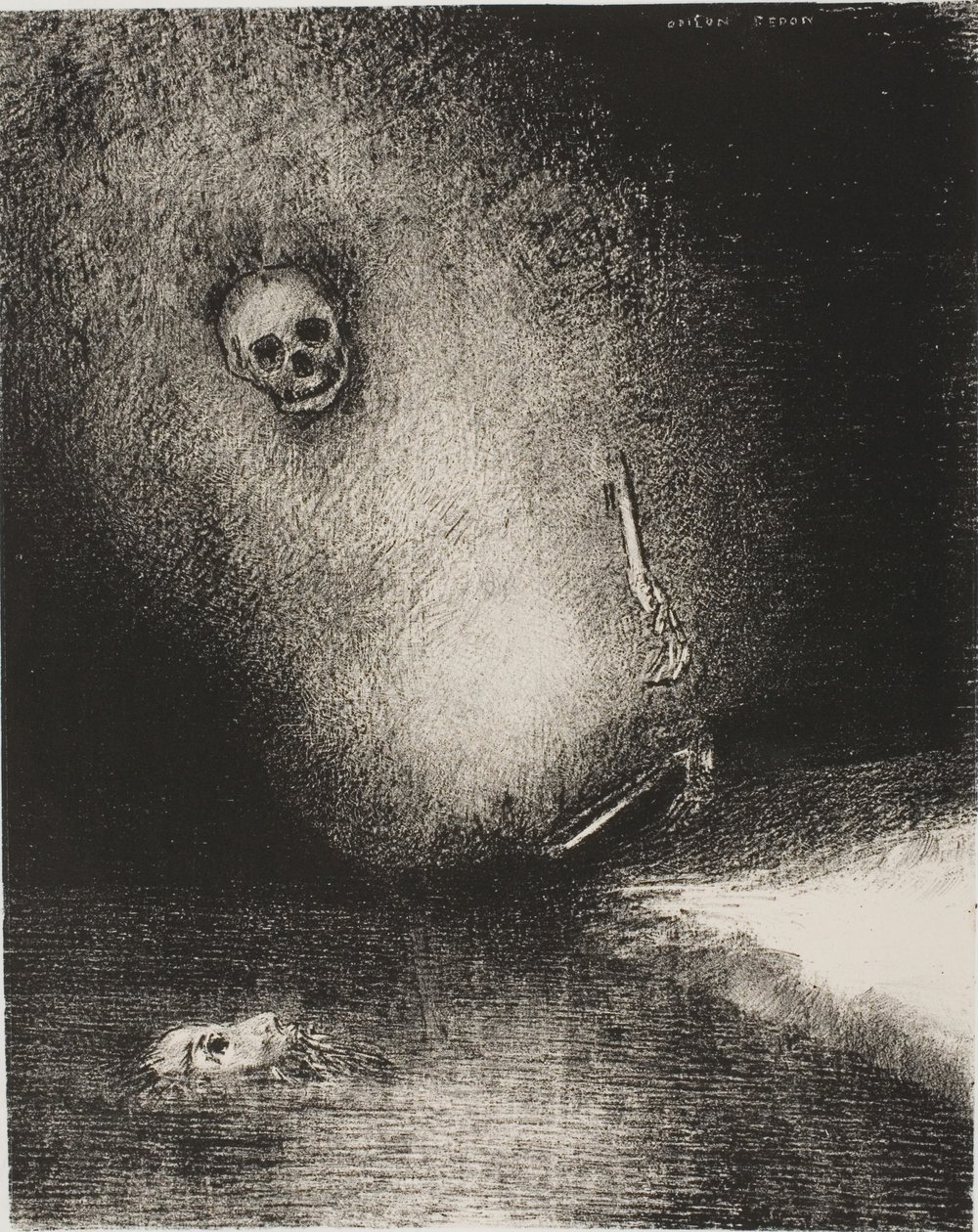 Il sogno è finito nella morte, da The Juror da Odilon Redon