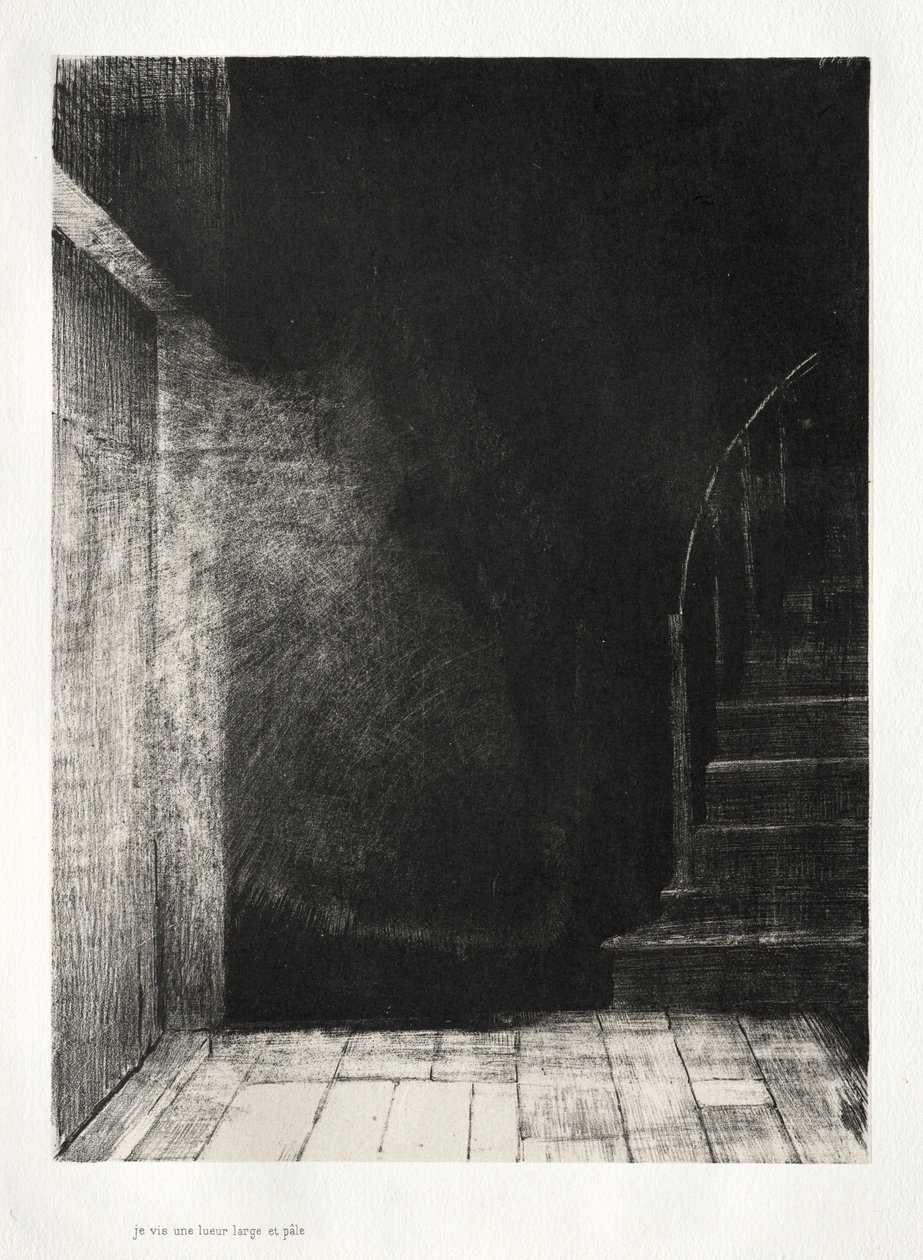 La casa infestata: Abbiamo visto entrambi una grande luce pallida da Odilon Redon