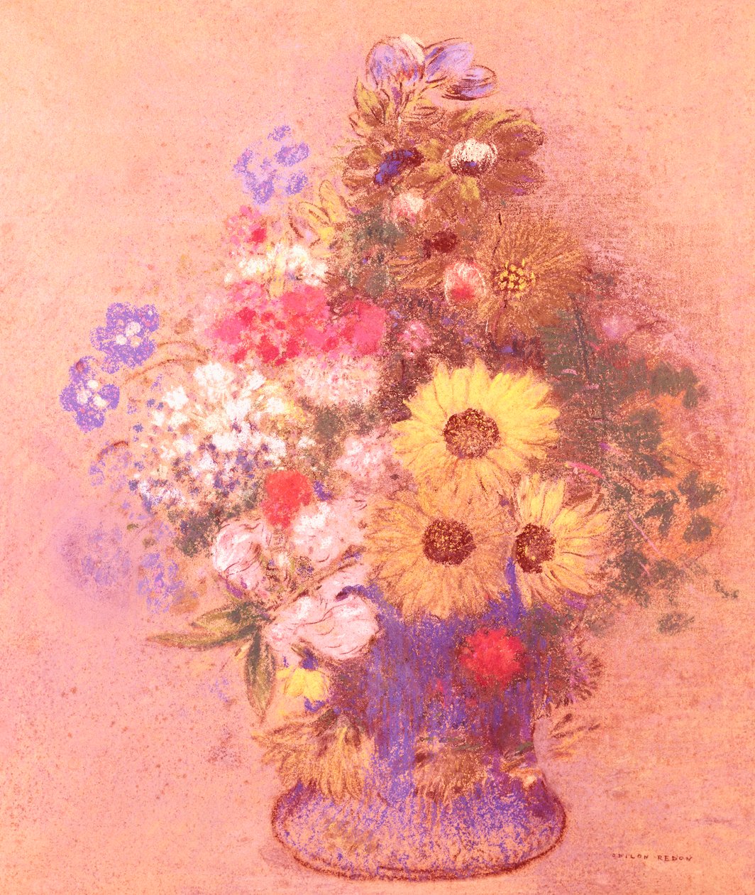 Vaso di fiori da Odilon Redon