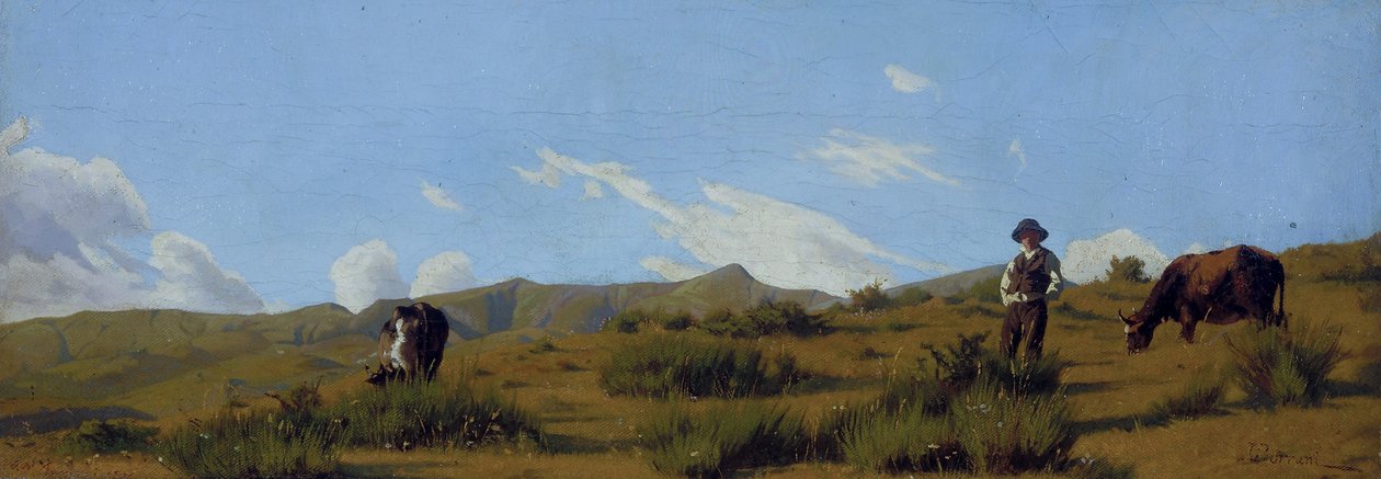 Pascere sulle alture da Odoardo Borrani