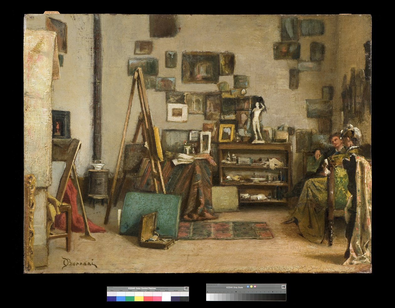 Visita allo studio del pittore da Odoardo Borrani