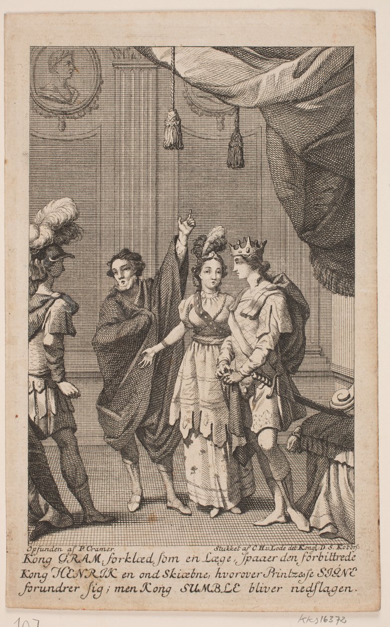 Illustrazione per N. K. Bredal, "Gram e Signe" da Odvardt Helmoldt de Lode