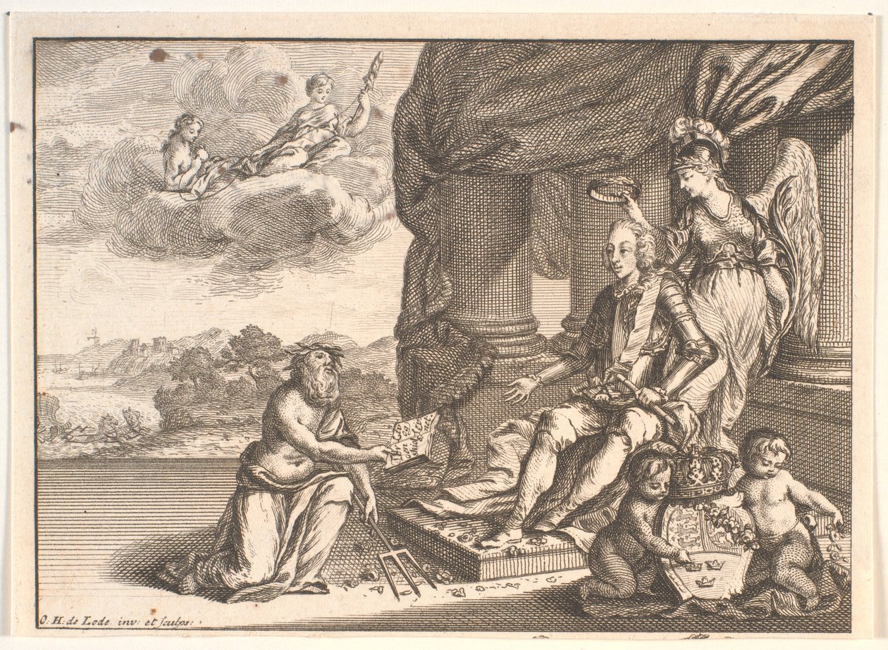 Vignetta per la biografia di Tordenskjold da Odvardt Helmoldt de Lode