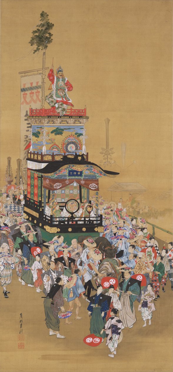 Das Sannō-Festival in Edo da Ogata Gekko