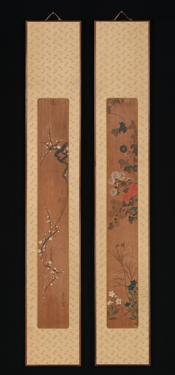 Fiori di primavera e autunno, poco dopo il 1701 da Ogata Korin