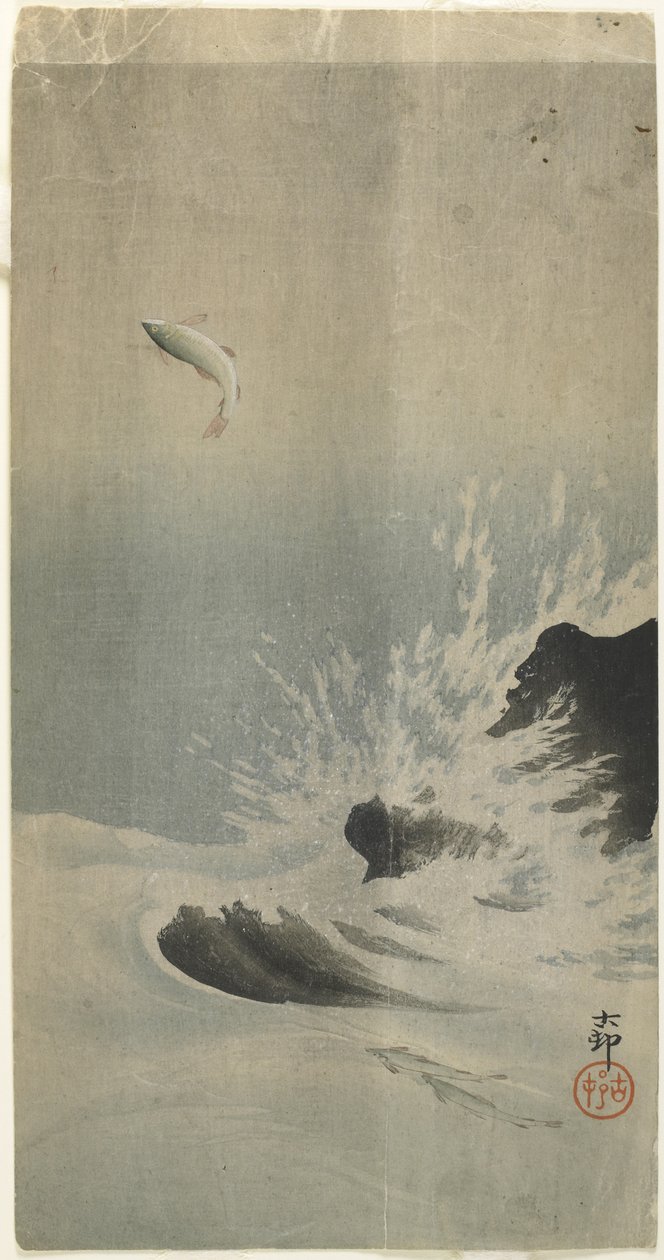 Pesce che salta, prima del 1912 da Ohara Koson
