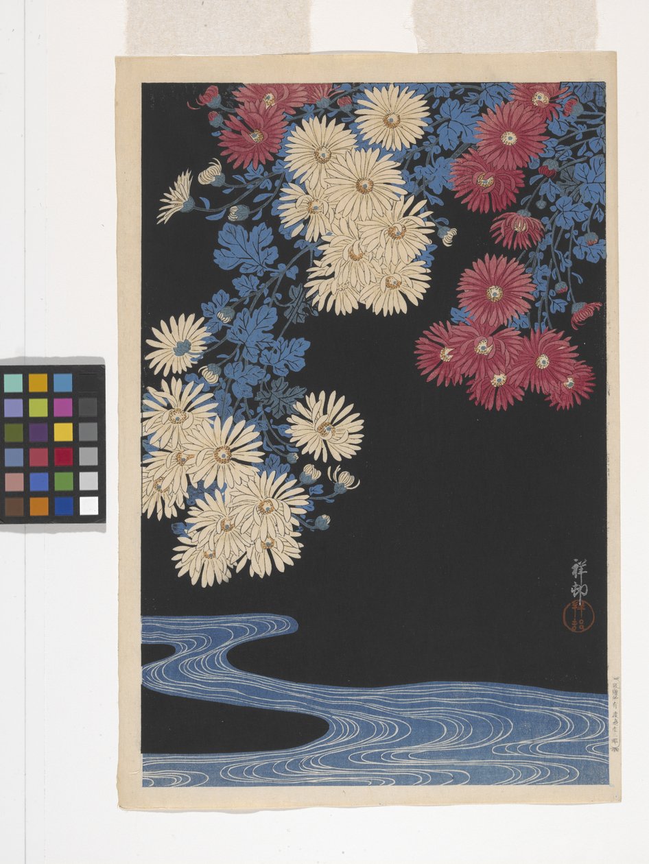 Crisantemi E Ruscello da Ohara Koson