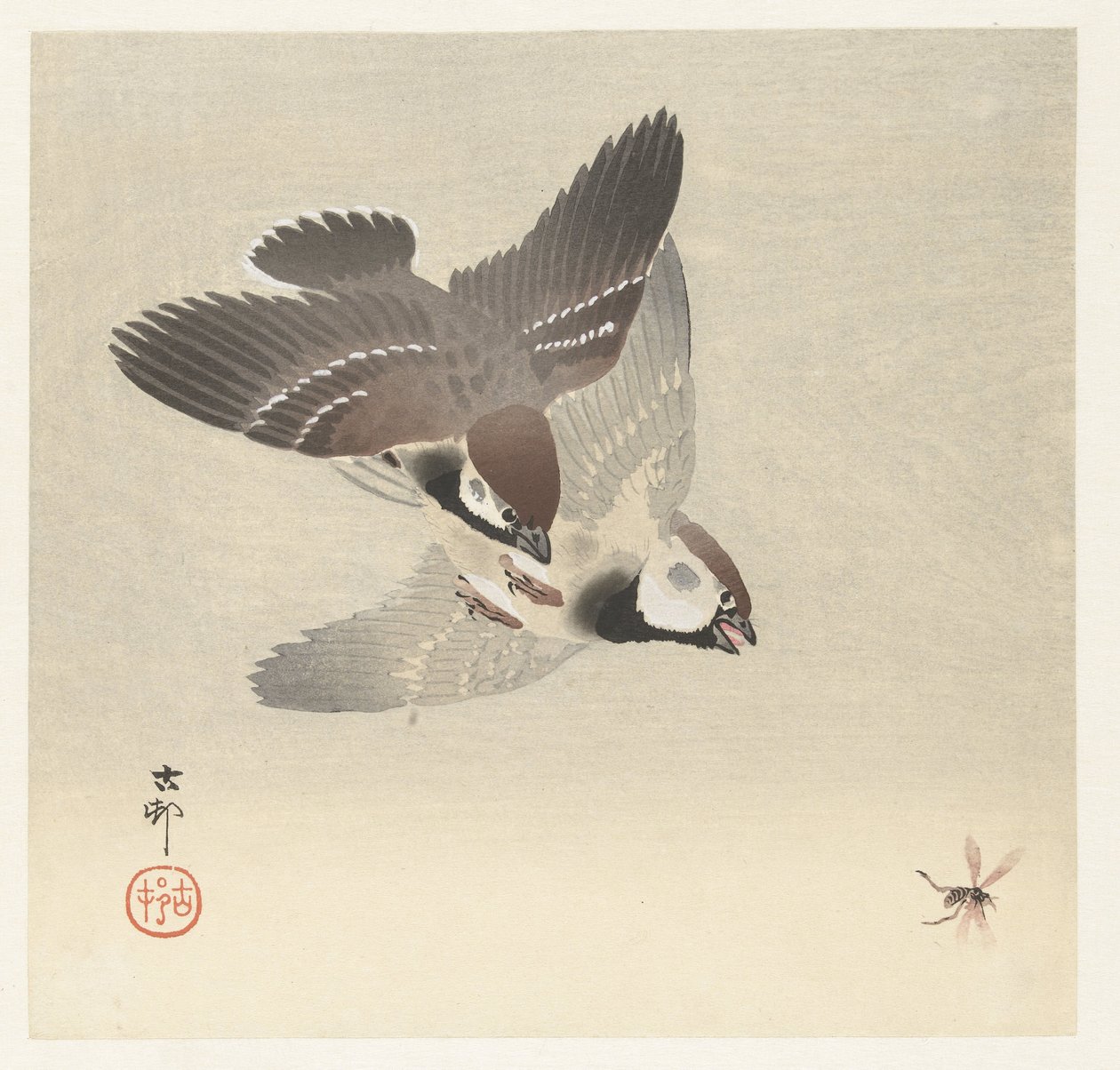 Passeri e insetti da Ohara Koson