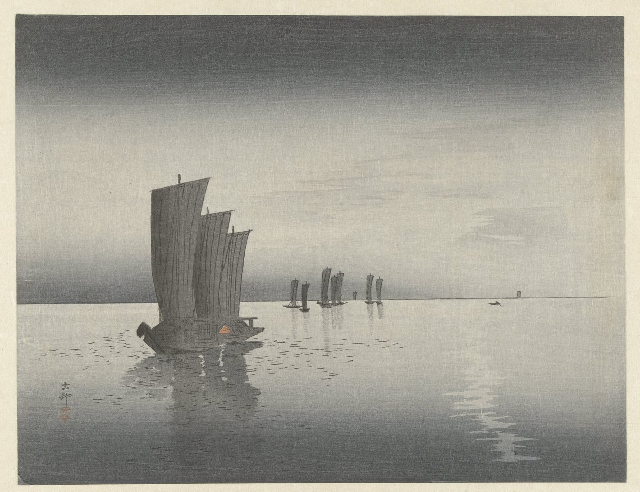 Barche da pesca da Ohara Koson