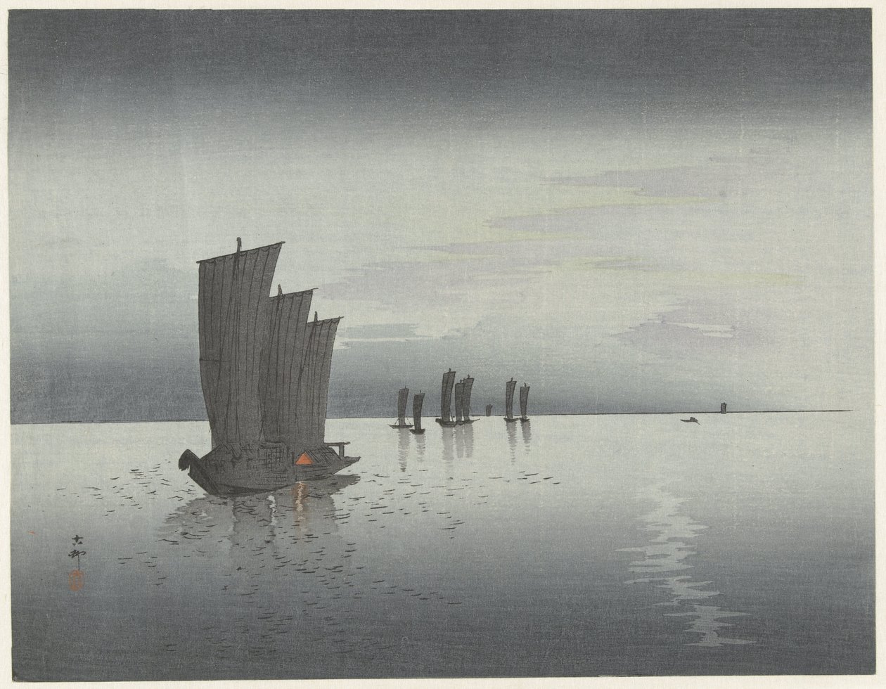 Barche da pesca da Ohara Koson