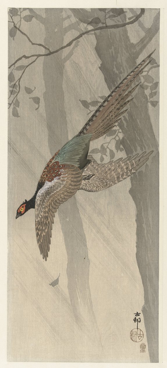 Fagiano volante da Ohara Koson