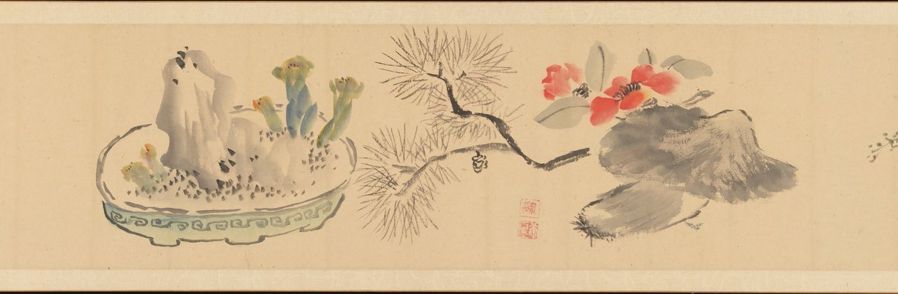 Lettera con fiori da Okada Hanko