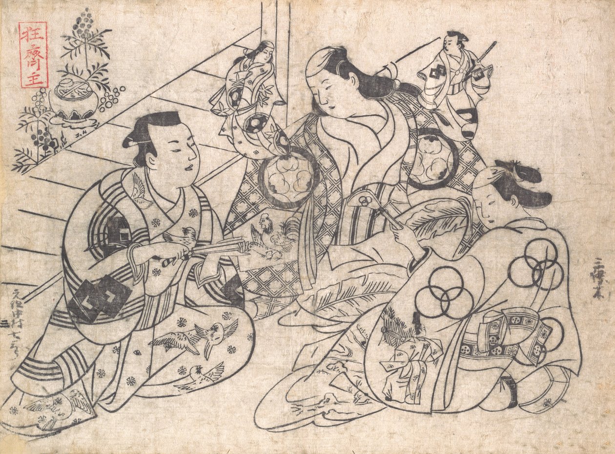 Scena di un dramma da Okumura Masanobu
