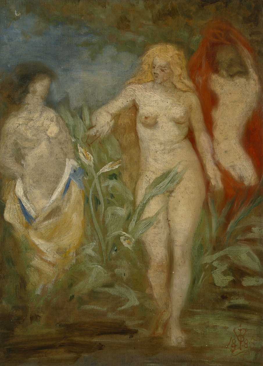 Ragazze ninfe da Olaf Isaachsen