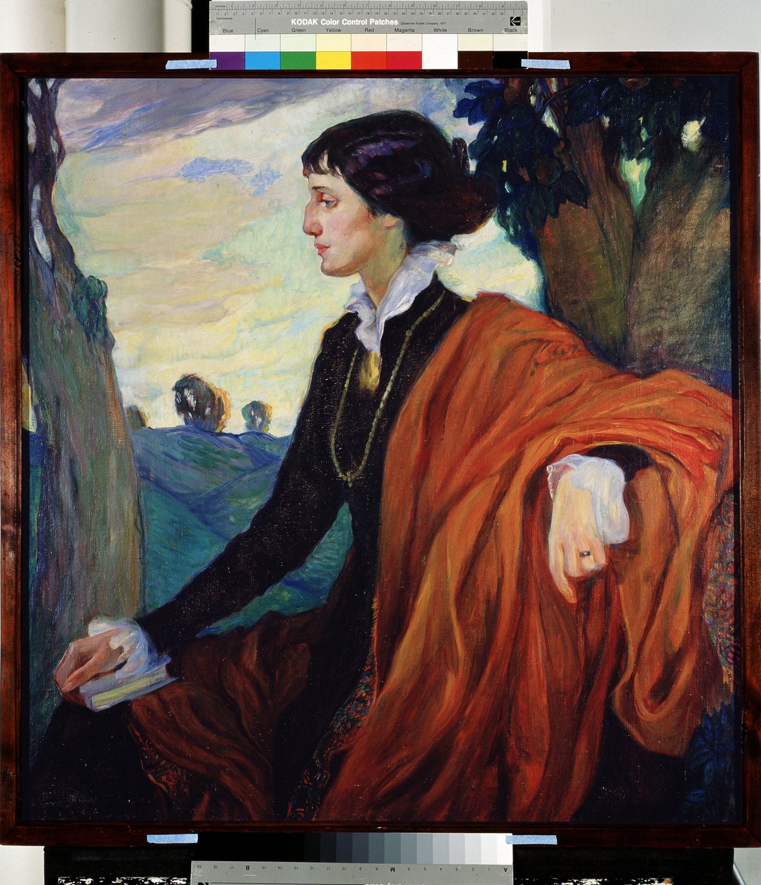 Ritratto della poetessa russa Anna Akhmatova (Achmatova) (1889-1966) da Olga Lyudvigovna Della Vos Kardovskaya