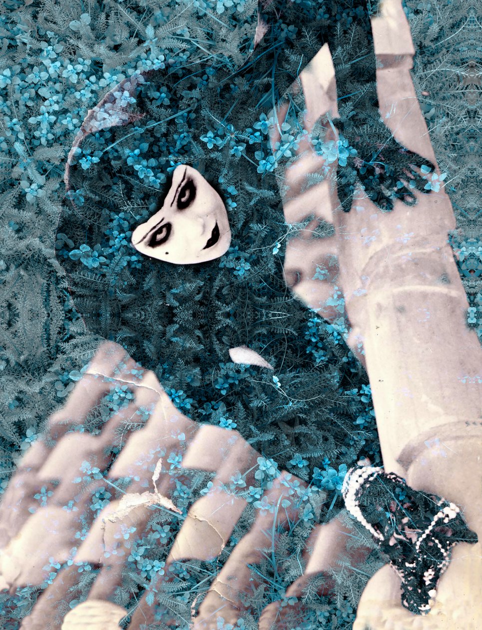 Ladra azzurra, 2023 (digital mixed media) da Olivia Gozzano