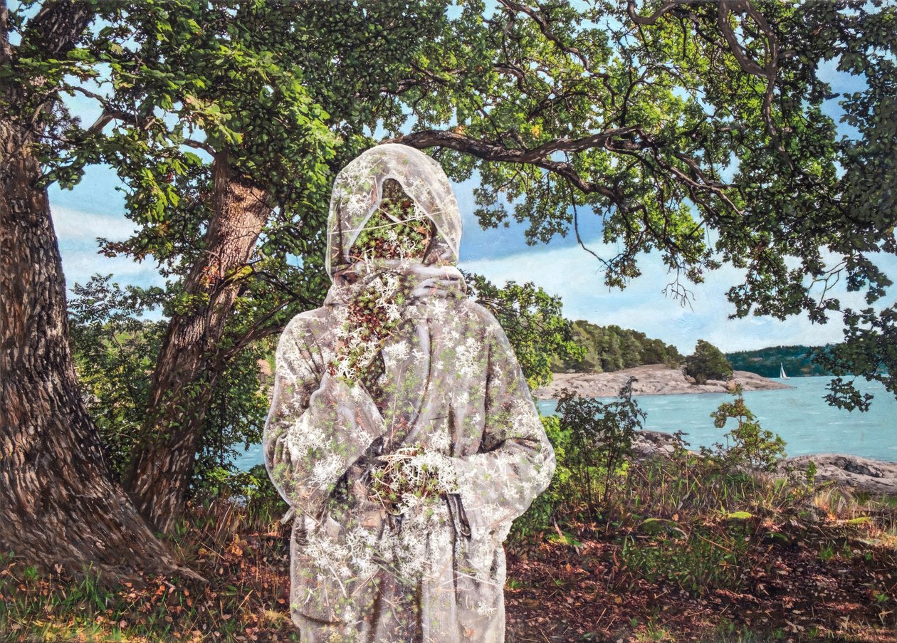 Ladymusk, 2024 (tecnica mista su tela) da Olivia Gozzano