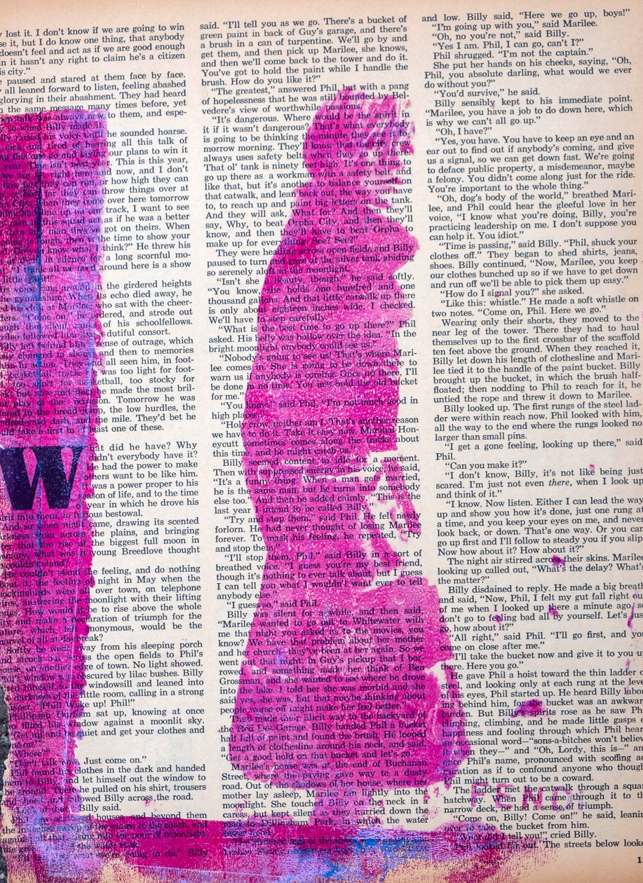 Notizie, 2022 (tecnica mista su carta da riviste) da Olivia Gozzano