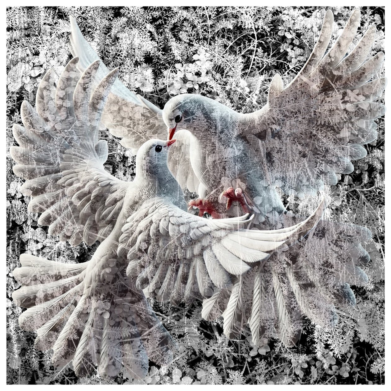 Pace, 2024 (tecnica mista digitale) da Olivia Gozzano