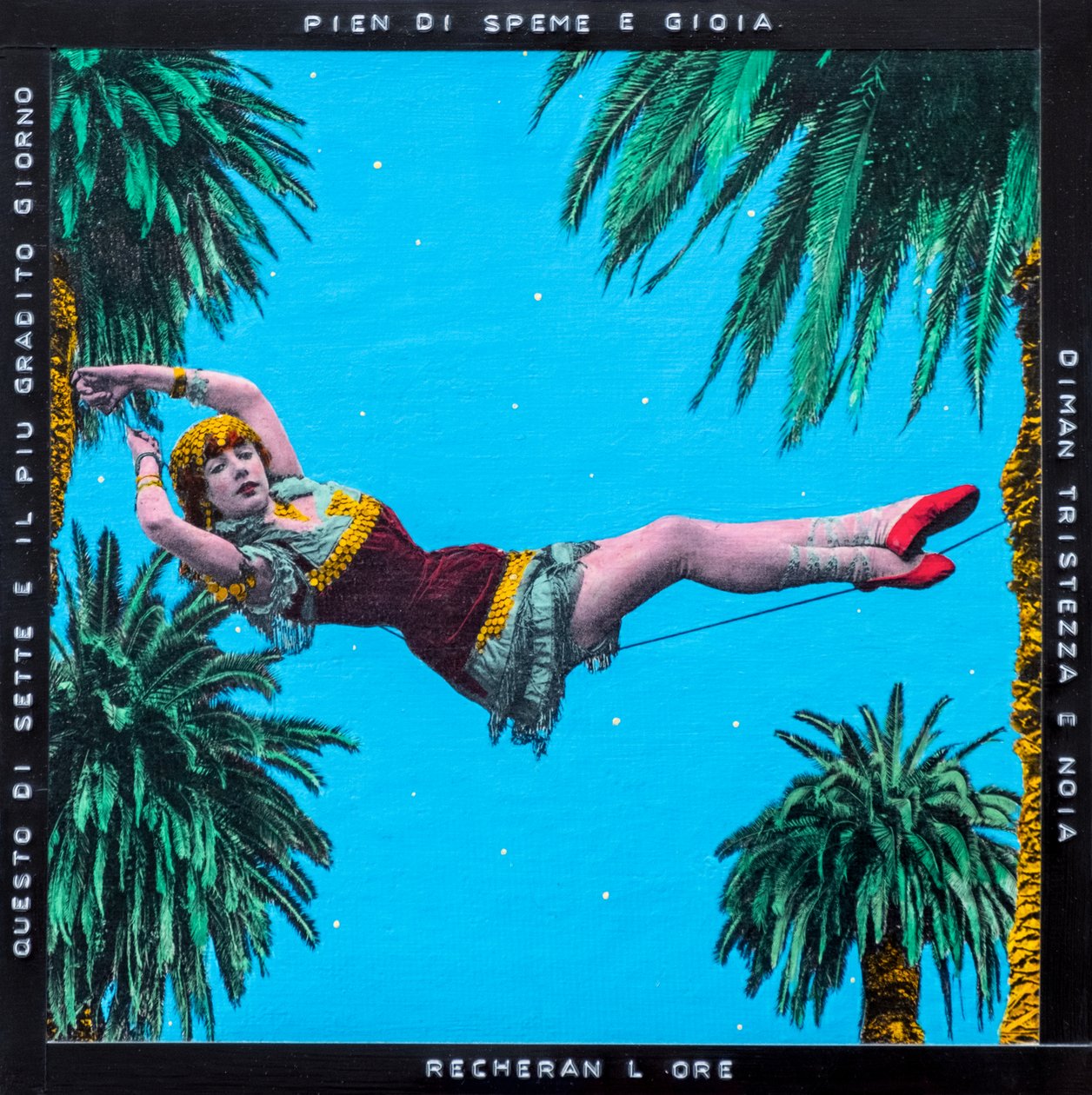 Sabato del villaggio,2021 (mixed media on canvas) da Olivia Gozzano