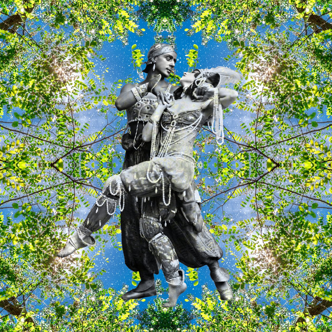 Sherazade Fokin e Fokina, 2024 (tecnica mista digitale) da Olivia Gozzano