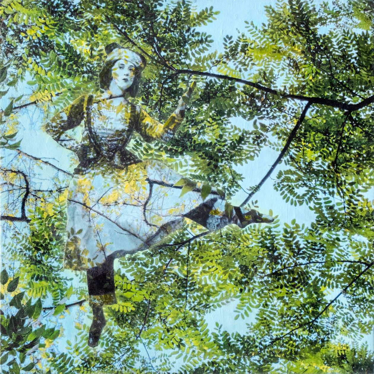 Tamara Karsavina, 2024 (tecnica mista su tela) da Olivia Gozzano