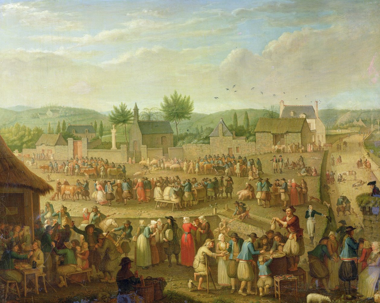 La fiera di Quimper, 1810 da Olivier Perrin