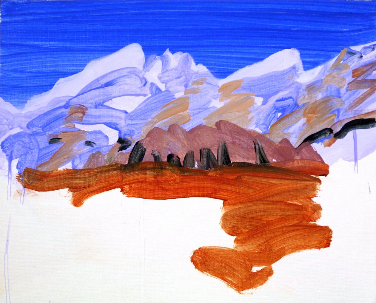Leukerbad 21, 2012 (acrilico su tela) da Olivier Morel