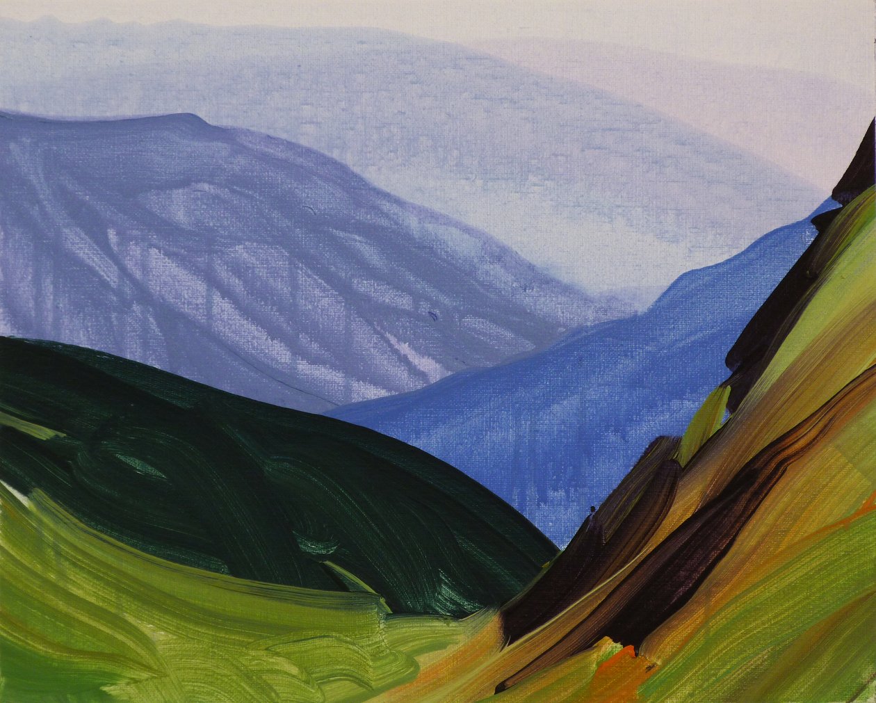 Leukerbad 29, 2014 (acrilico su tela) da Olivier Morel