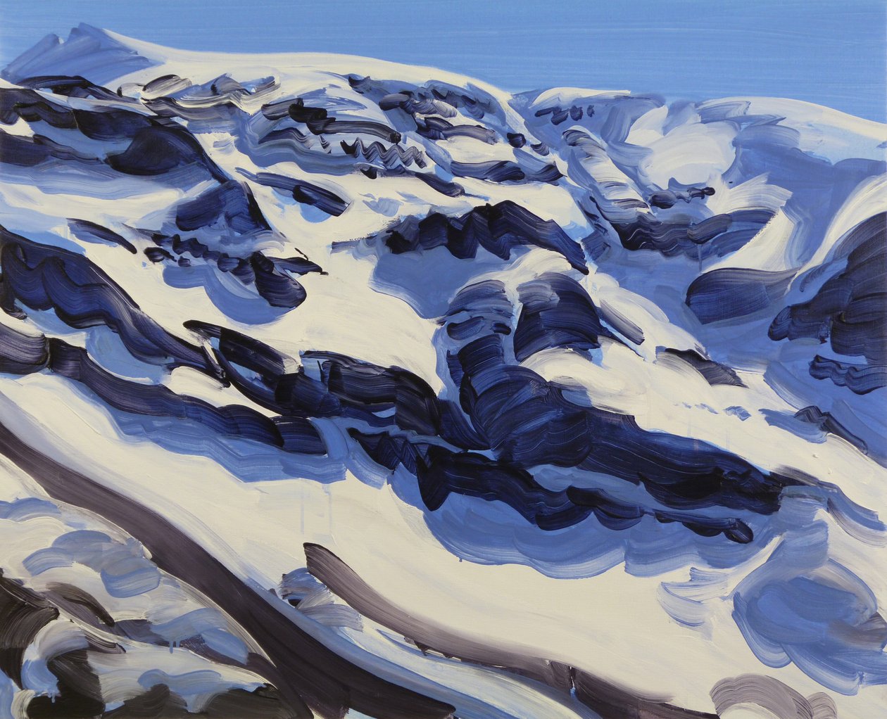 Leukerbad 31, 2014 (acrilico su tela) da Olivier Morel
