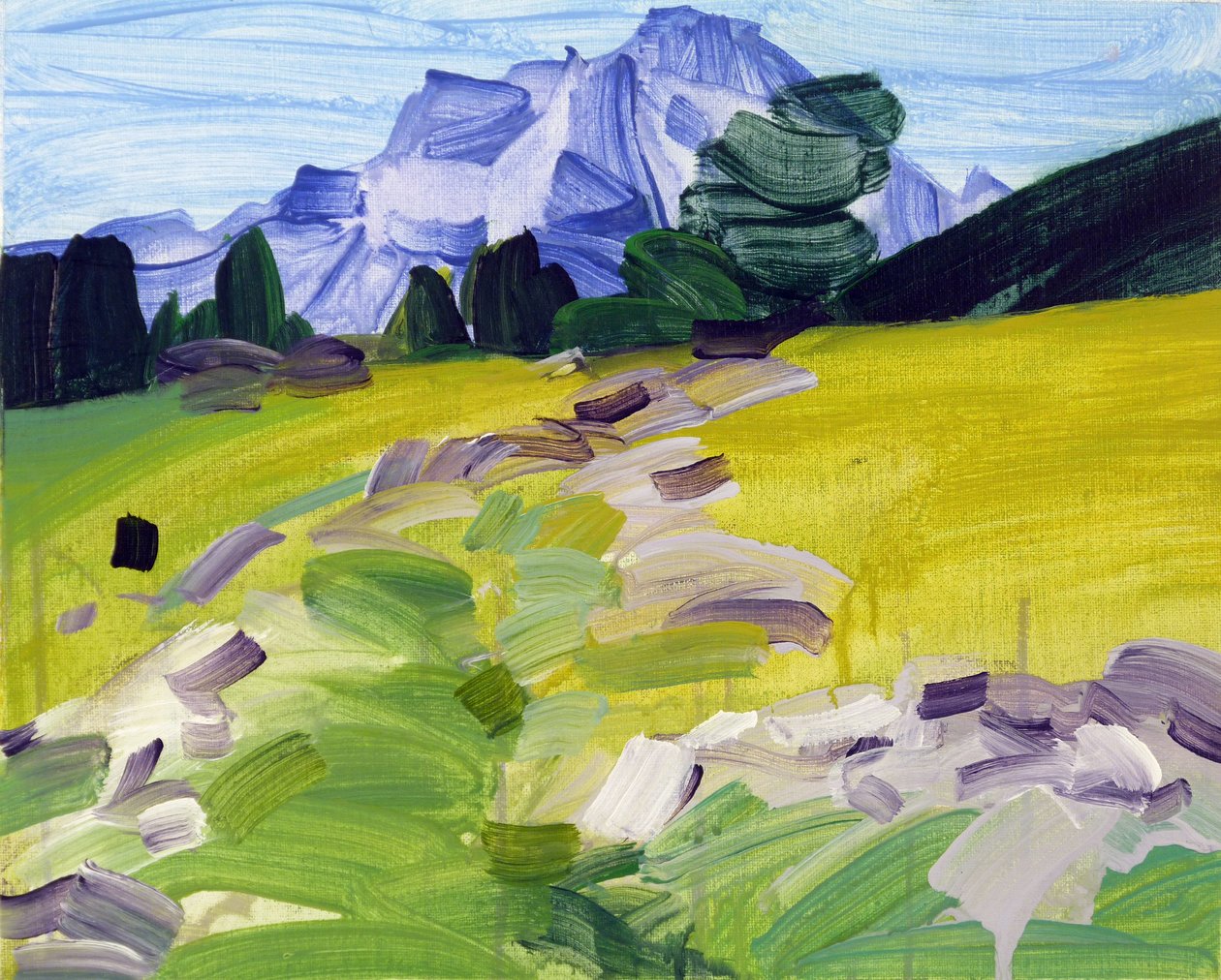 Leukerbad 36, 2017 (acrilico su tela) da Olivier Morel