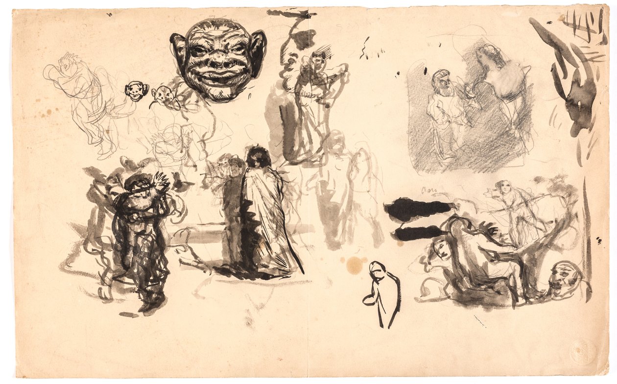 Studi di figura e composizione da Oluf Hartmann