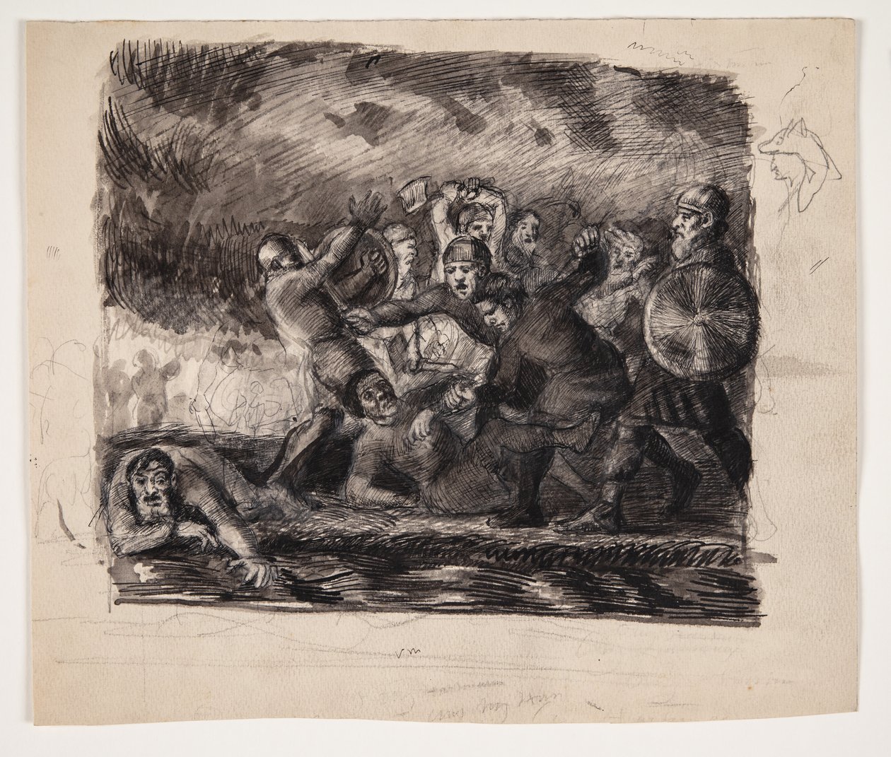 Scena di battaglia da Oluf Hartmann