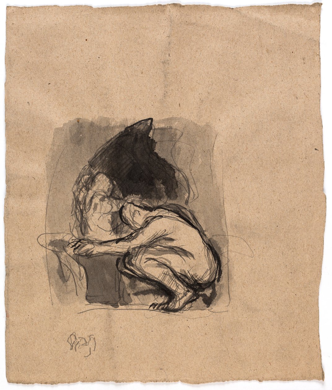 Studio per "Dedalo e Icaro" da Oluf Hartmann
