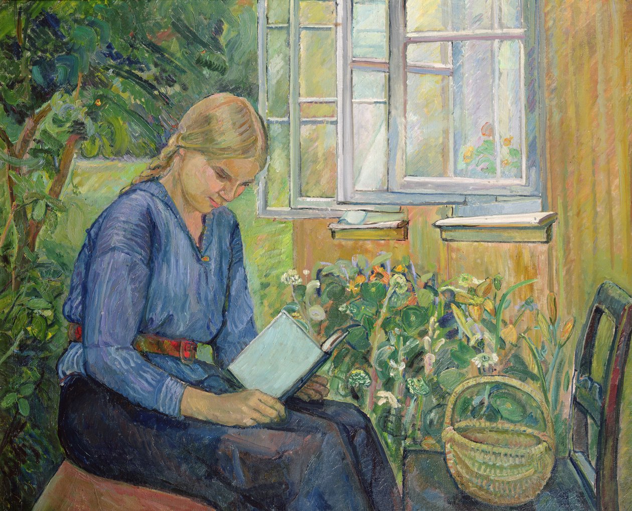 Eva che legge da Oluf Wold Thorne