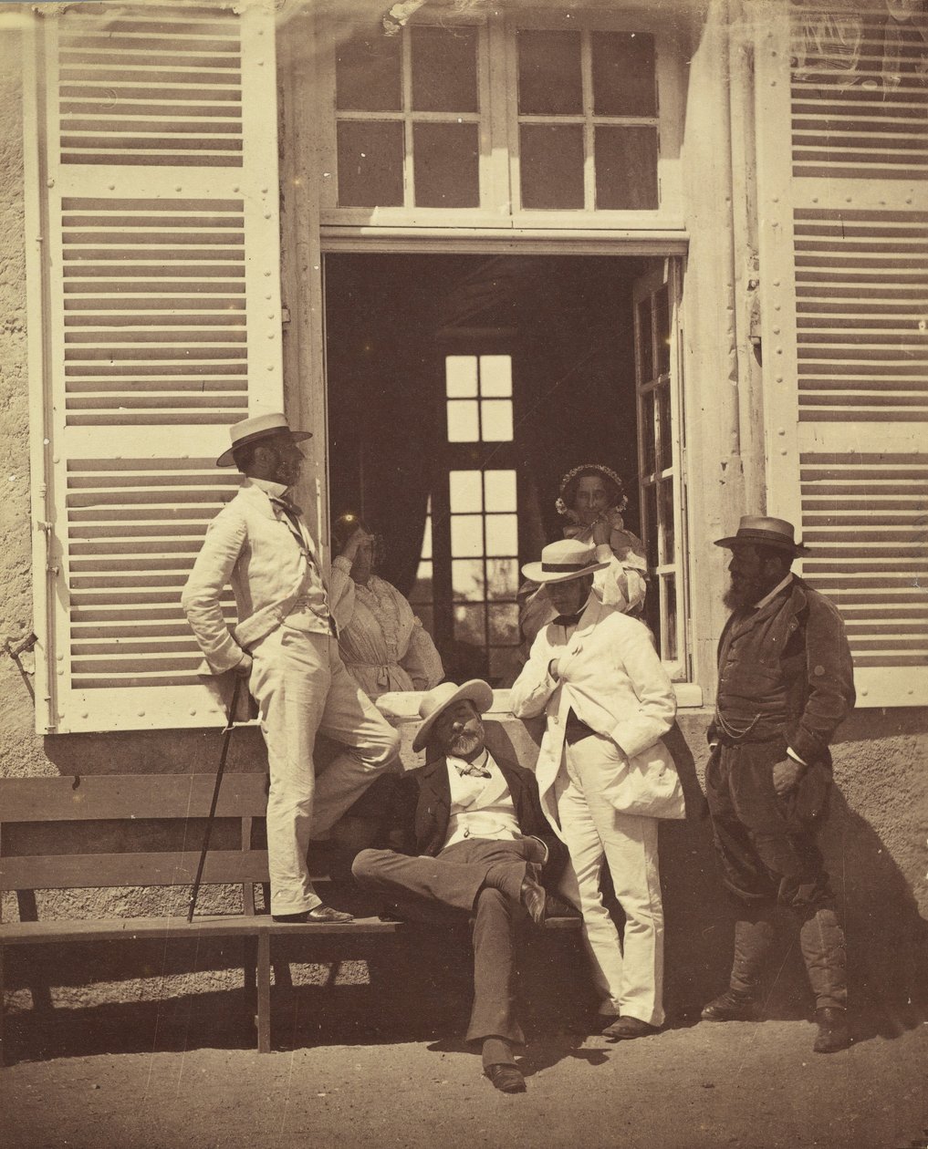 Alcuni familiari di Louis Robert, ca. 1860 da Olympe Aguado