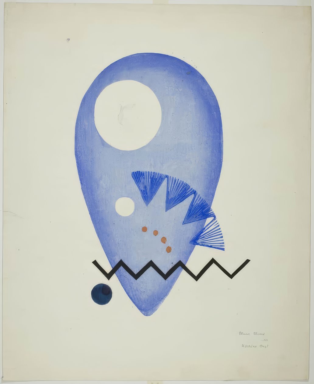 Blue Flower (Fiore blu) da Onchi Kôshirô