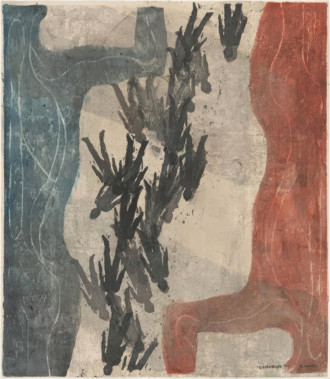 Giappone 1947: Caricatura numero uno da Onchi Kôshirô