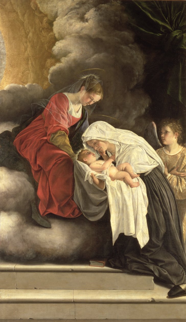 Madonna e Bambino con San Francesca Romana da Orazio Gentileschi